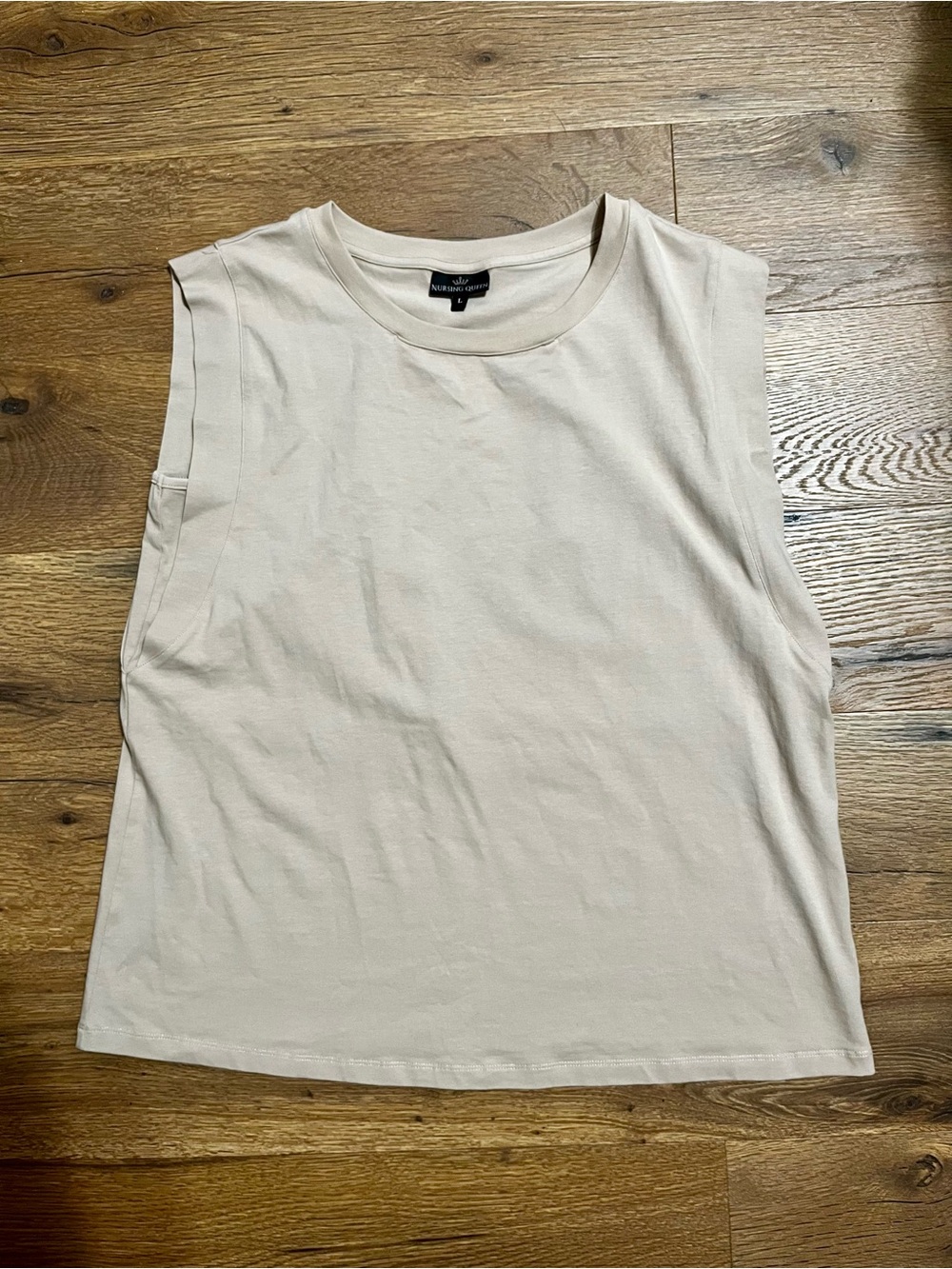 Tan Nursing Queen Tank Top